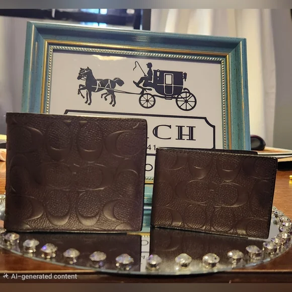 Coach Mahogany 3-in-1 Mens Wallet. EUC! - Picture 2 of 6